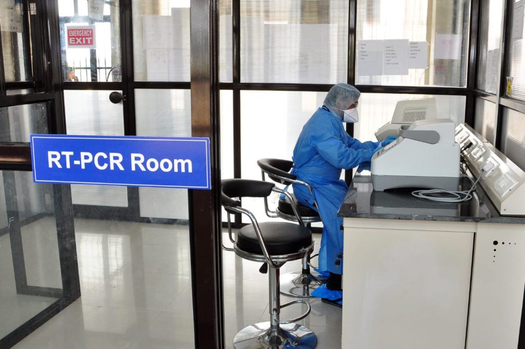 SRTMUN corona sample testing lab