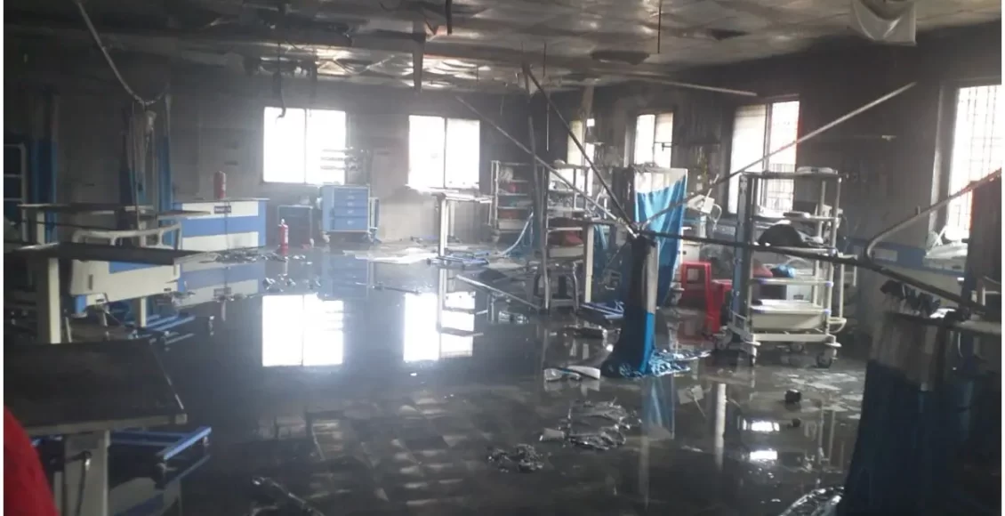Ten corona victims die in Ahmednagar district hospital fire