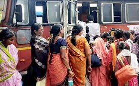 Three lakh women traveled by bus with 50 percent ticket