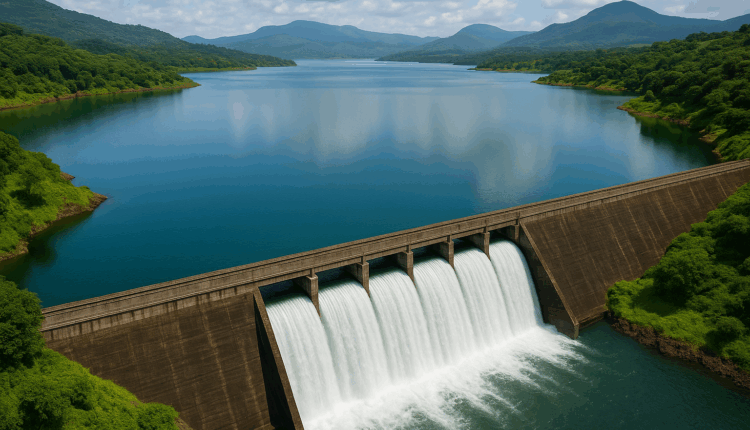 krishna river basin water storage increase 2025