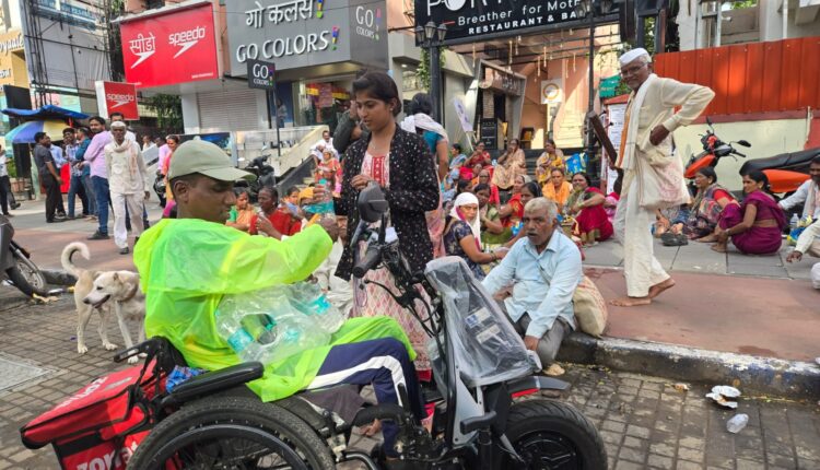 divyang food delivery boy arbaaz sheikh water service wari pune