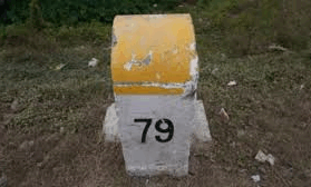 road milestone color meaning marathi