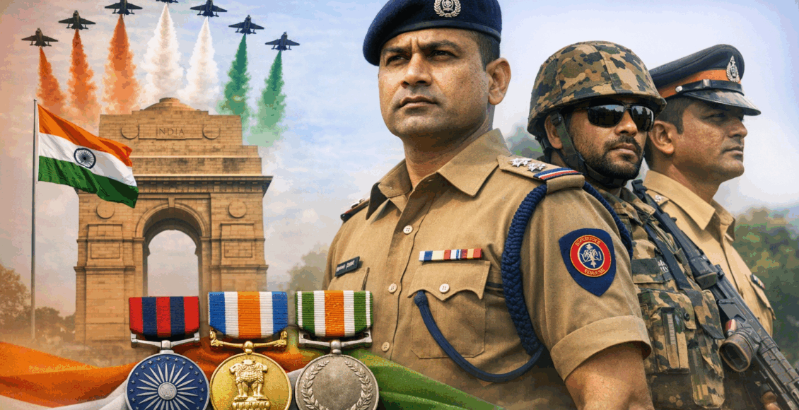 maharashtra officers gallantry awards republic day 2026