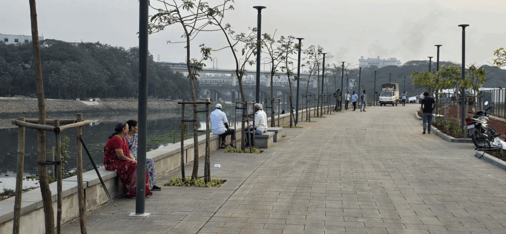 mula mutha riverfront sangamwadi bundgarden jogging track