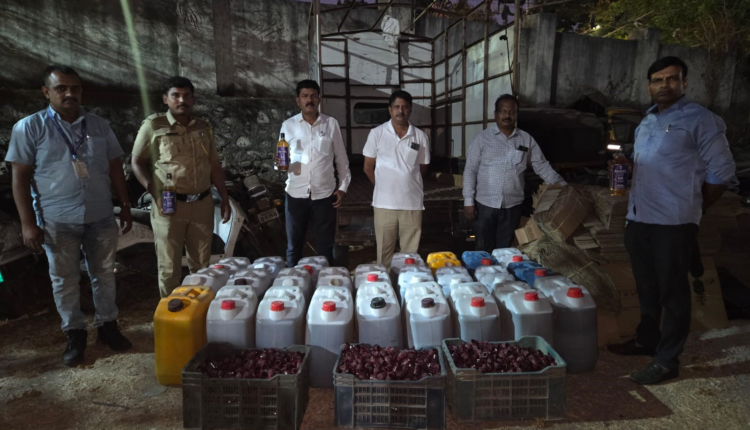 goa liquor smuggling fake brand racket busted pune excise indapur